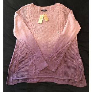 American Eagle Purple Ombre Sweater BNWT